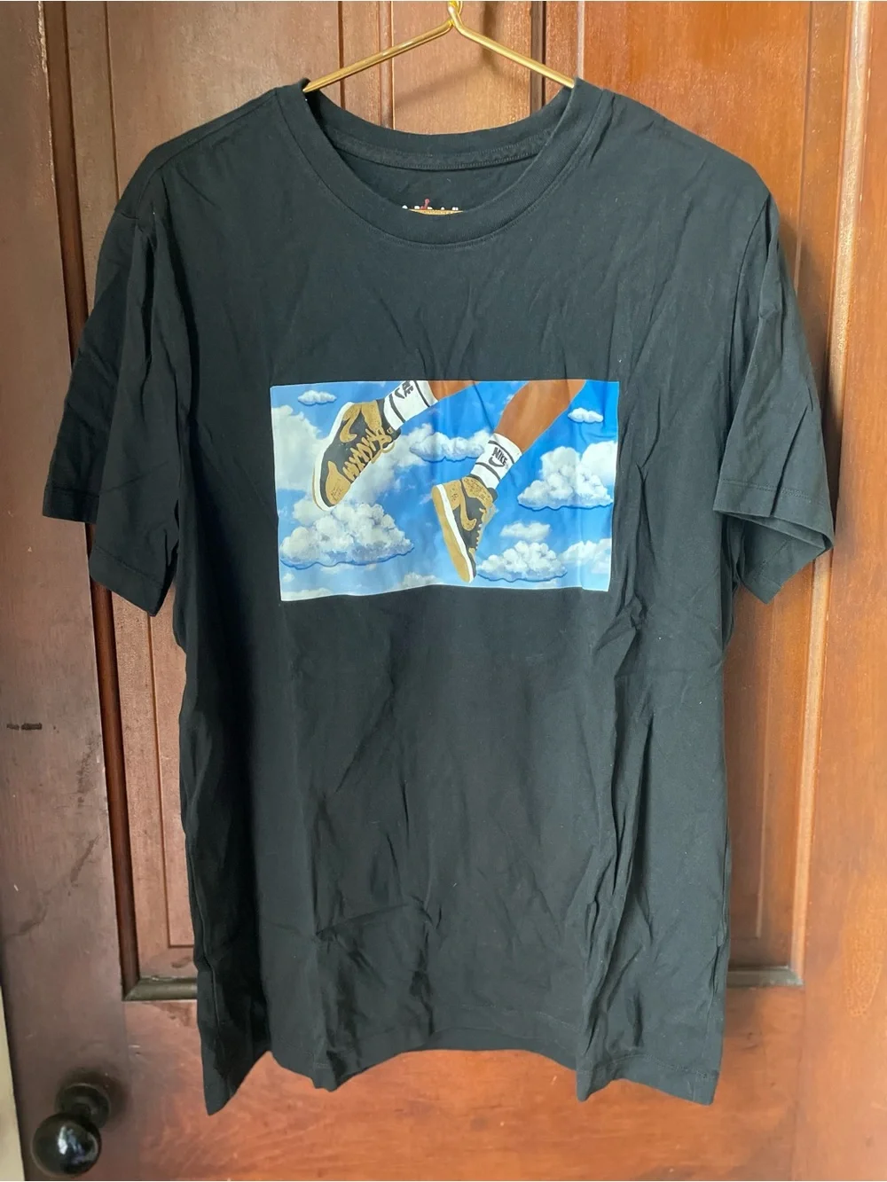 Jordan men's size extra large short sleeve black shirt